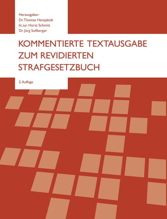 Produktbild: Kommentierte Textausgabe zum revidierten Strafgesetzbuch