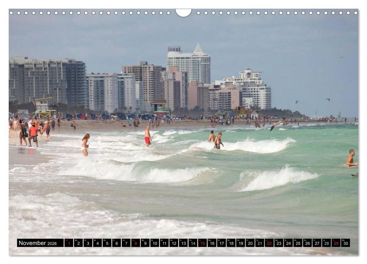 Produktbild: Miami und Florida (Wandkalender 2026 DIN A3 quer), CALVENDO Monatskalender