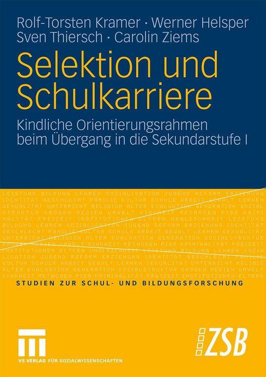 Produktbild: Selektion und Schulkarriere