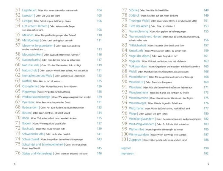 Produktbild: 101 Dinge, die ein Wanderer wissen muss