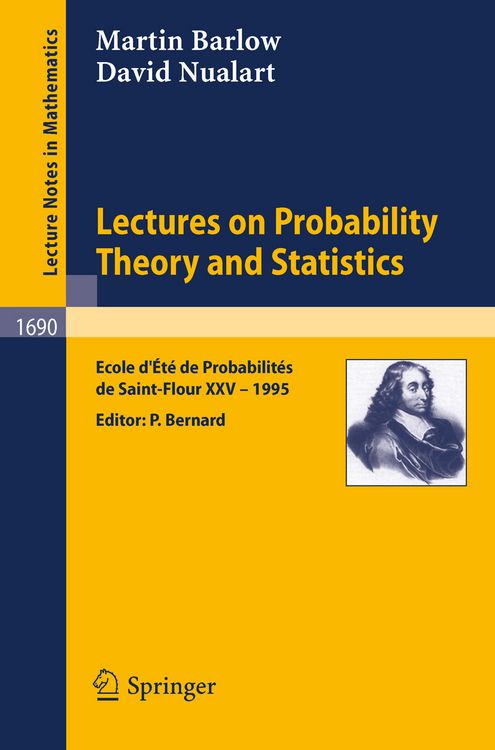 Produktbild: Lectures on Probability Theory and Statistics