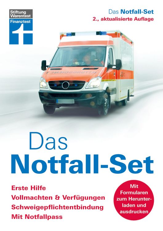 Produktbild: Das Notfall-Set - Ratgeber von Stiftung Warentest - Im Ernstfall gut vorbereitet