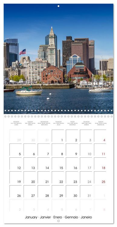 Produktbild: BOSTON Highlights (Wall Calendar 2026 12 &times; 12 Inch) CALVENDO 12 Month Wall Calendar