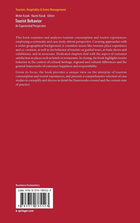 Produktbild: Tourist Behavior
