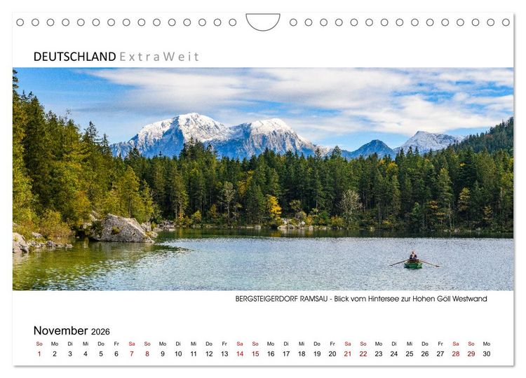 Produktbild: Bergsteigerdorf RAMSAU - Juwel im Berchtesgadener Land (Wandkalender 2026 DIN A4 quer), CALVENDO Monatskalender