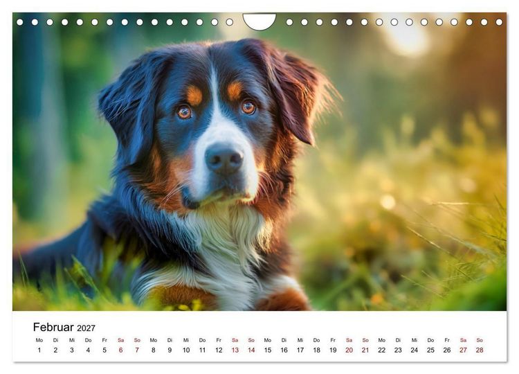 Produktbild: Stolz und Sanftmut - Berner Sennenhunde (Wandkalender 2027 DIN A4 quer), CALVENDO Monatskalender