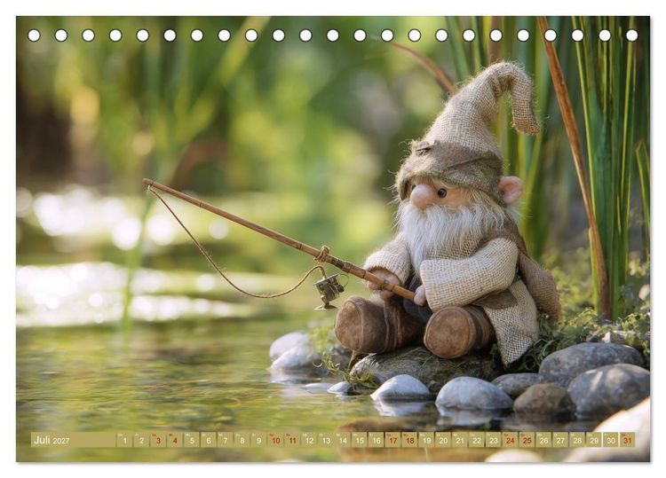 Produktbild: Wichtelgl&uuml;ck zwischen Wald und Wiese (Tischkalender 2027 DIN A5 quer), CALVENDO Monatskalender