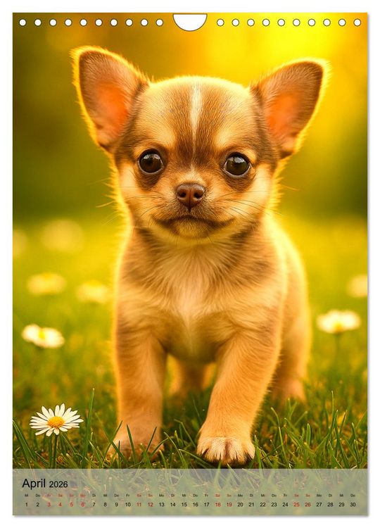 Produktbild: Chihuahua Diamonds &ndash; Magic Moments mit unseren sch&ouml;nsten Welpen aller Zeiten (Wandkalender 2026 DIN A4 hoch), CALVENDO Monatskalender