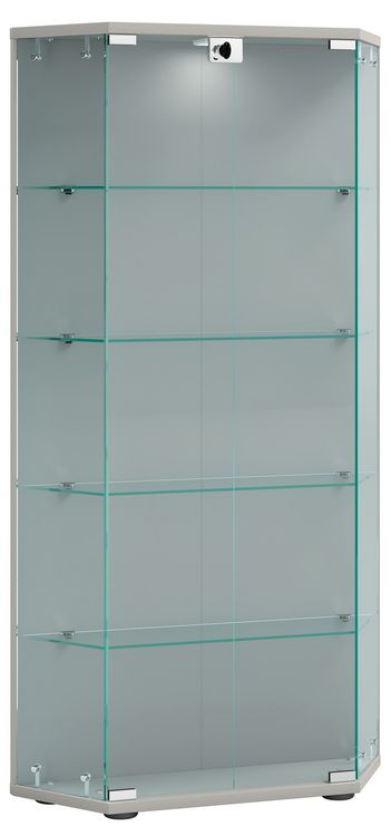 Produktbild: Holz Glas Stand Vitrine Sammelvitrine Cenila L