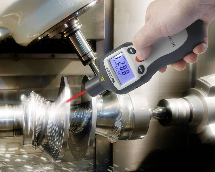 Produktbild: VOLTCRAFT DT-30LK Drehzahlmesser mechanisch, optisch 2 - 20000 U/min 2 - 200000 U/min