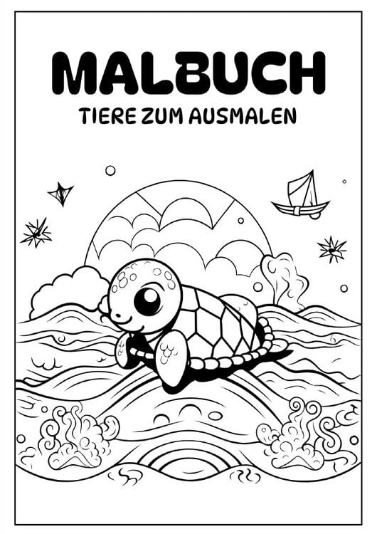 Produktbild: Malbuch Ausmalbilder Tiere