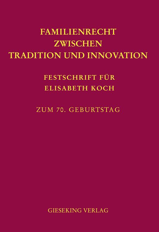 Produktbild: Familienrecht zwischen Tradition und Innovation