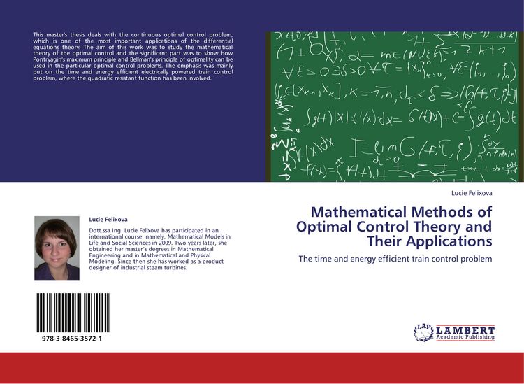 Produktbild: Mathematical Methods of Optimal Control Theory and Their Applications