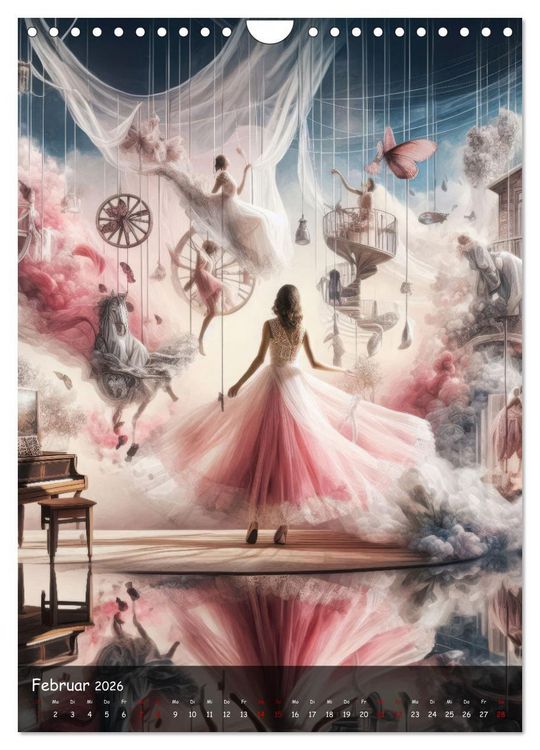 Produktbild: Mystische Weiblichkeit - Frauen in abstrakter Droste-Kunst (Wandkalender 2026 DIN A4 hoch), CALVENDO Monatskalender