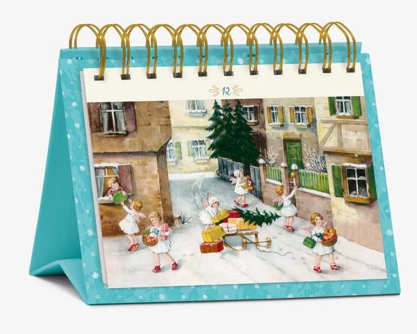 Produktbild: Postkarten-Adventskalender "24 nostalgische Gr&uuml;&szlig;e"