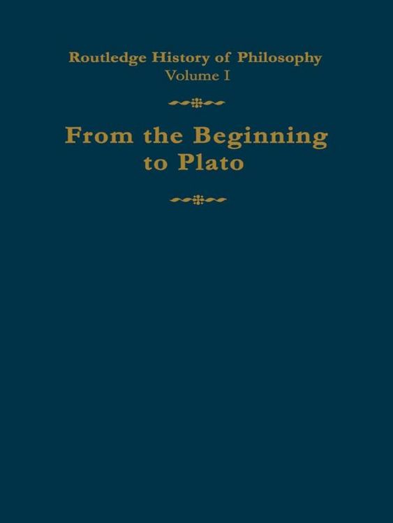 Produktbild: Routledge History of Philosophy Volume I