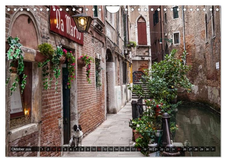 Produktbild: VENEDIG charmante Details (Wandkalender 2026 DIN A4 quer), CALVENDO Monatskalender