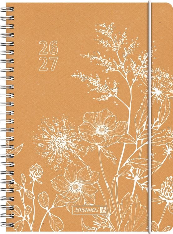 Produktbild: Sch&uuml;lerkalender 2026/2027 "Meadow" | A5, Leder