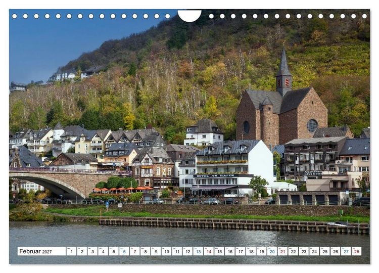 Produktbild: Die sch&ouml;nsten Orte im Moseltal - Von der Burg Eltz bis nach Trier (Wandkalender 2027 DIN A4 quer), CALVENDO Monatskalender