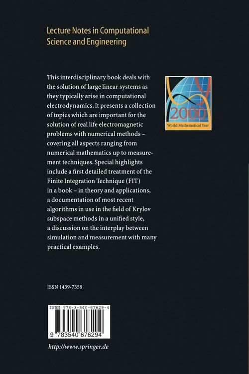 Produktbild: Numerical Methods in Computational Electrodynamics