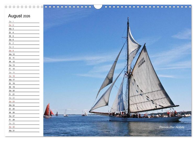 Produktbild: Traditionsschiffe auf der Ostsee (Wandkalender 2026 DIN A3 quer), CALVENDO Monatskalender