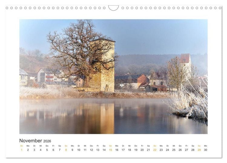 Produktbild: Landschaften des Altm&uuml;hltals (Wandkalender 2026 DIN A3 quer), CALVENDO Monatskalender