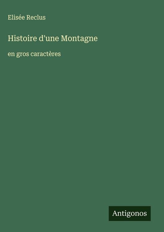 Produktbild: Histoire d'une Montagne