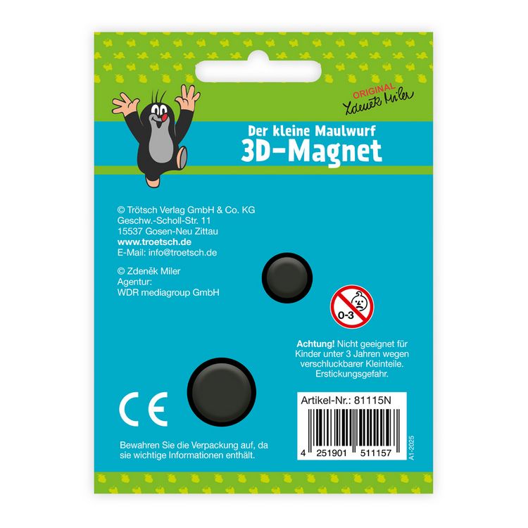 Produktbild: TR&Ouml;TSCH - Der kleine Maulwurf 3D-Magnet Teestunde Magnet