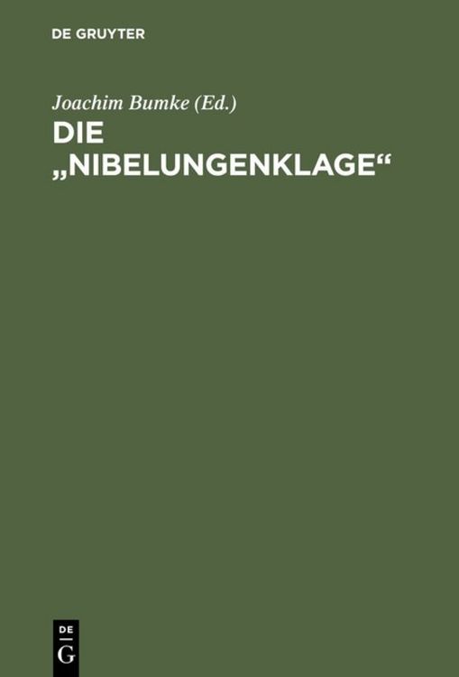 Produktbild: Die &bdquo;Nibelungenklage&ldquo;