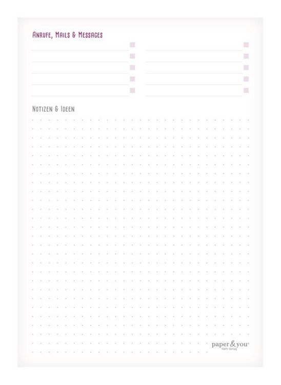 Produktbild: Paper&you Block A5 Tagesplaner [Rainbow]