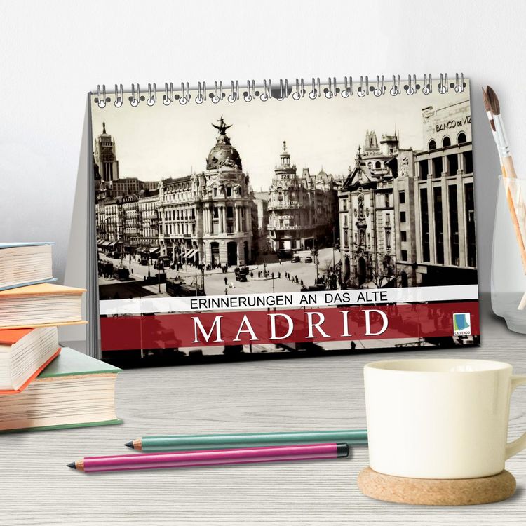 Produktbild: Erinnerungen an das alte Madrid (Tischkalender 2026 DIN A5 quer), CALVENDO Monatskalender