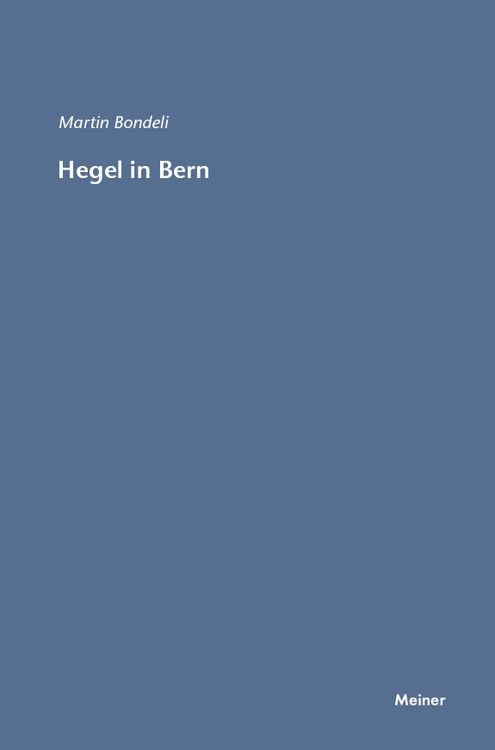 Produktbild: Hegel in Bern