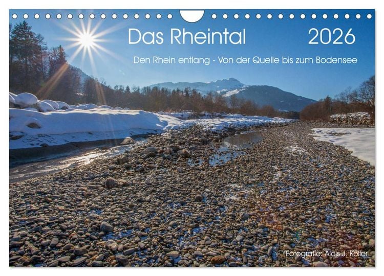 Produktbild: Das Rheintal 2026 (Wandkalender 2026 DIN A4 quer), CALVENDO Monatskalender