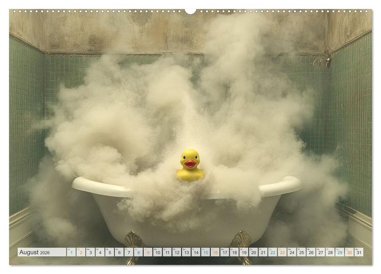 Produktbild: Wasserschlacht mit Flauschalarm (hochwertiger Premium Wandkalender 2026 DIN A2 quer), Kunstdruck in Hochglanz