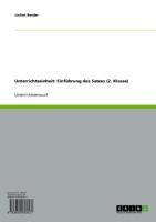 Produktbild: Unterrichtseinheit: Einf&uuml;hrung des Satzes (2. Klasse)
