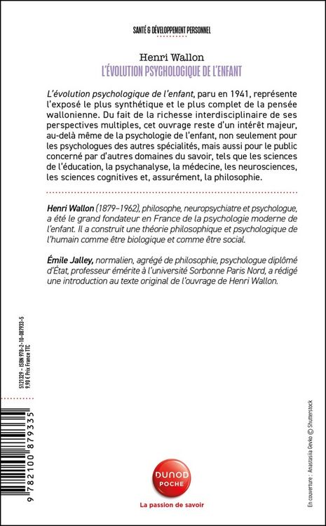 Produktbild: L'&eacute;volution psychologique de l'enfant