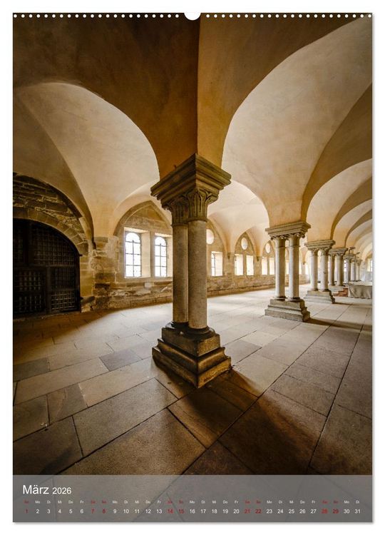 Produktbild: Kloster Maulbronn - Alte Mauern (Wandkalender 2026 DIN A2 hoch), CALVENDO Monatskalender