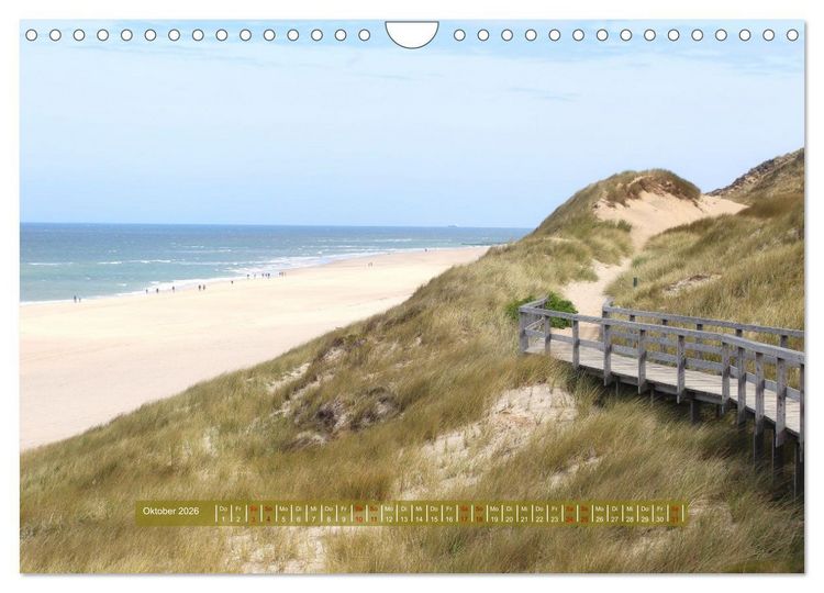 Produktbild: Sylt - Wasser, Wind und Wellen (Wandkalender 2026 DIN A4 quer), CALVENDO Monatskalender