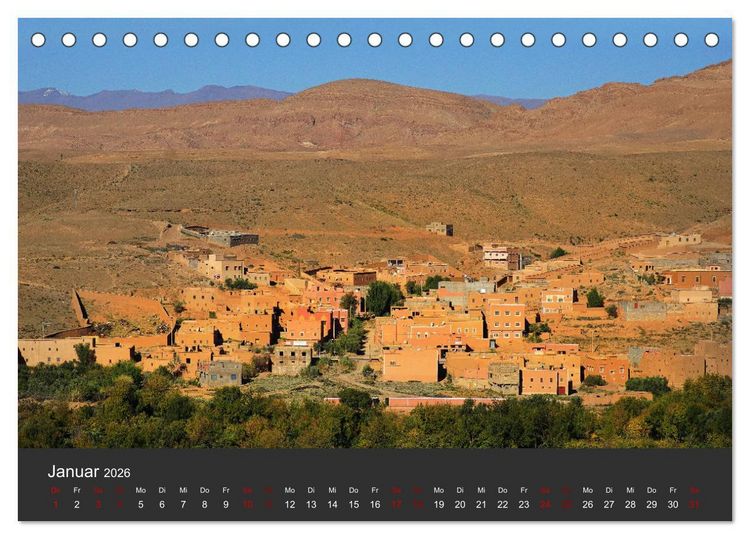 Produktbild: Marokko im Farbenrausch (Tischkalender 2026 DIN A5 quer), CALVENDO Monatskalender
