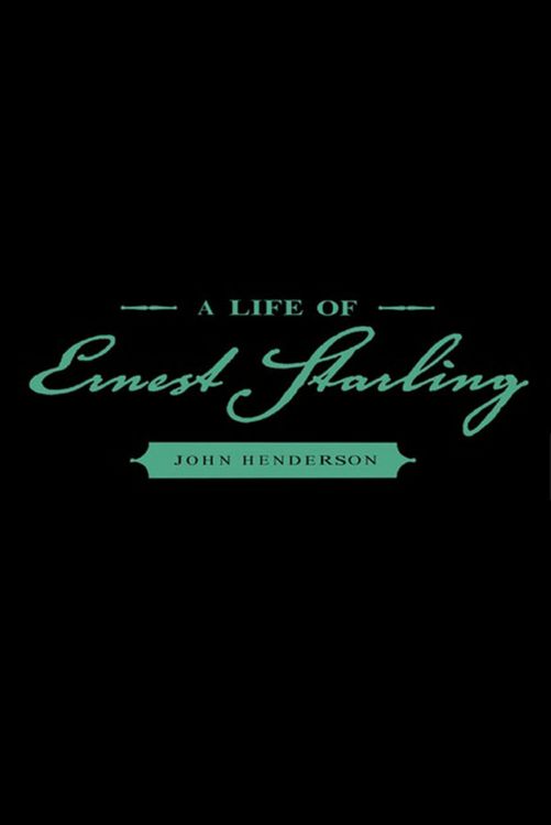 Produktbild: A Life of Ernest Starling