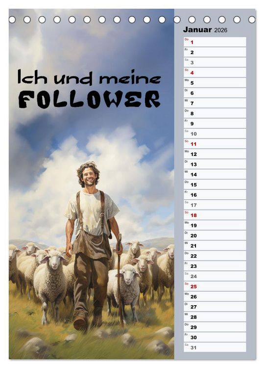 Produktbild: Sch&auml;ferspr&uuml;che (Tischkalender 2026 DIN A5 hoch), CALVENDO Monatskalender