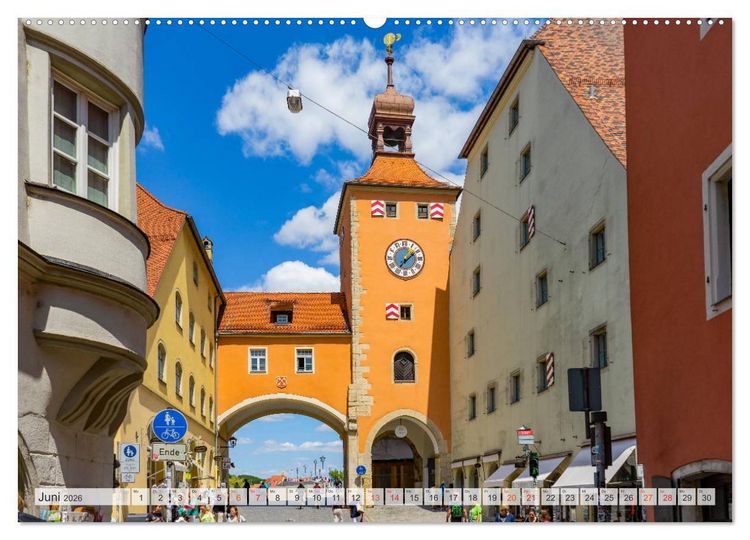 Produktbild: Regensburg Stadtansichten (hochwertiger Premium Wandkalender 2026 DIN A2 quer), Kunstdruck in Hochglanz