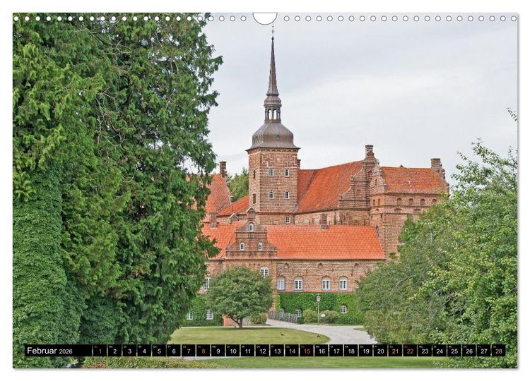 Produktbild: Schl&ouml;sser in D&auml;nemark (Wandkalender 2026 DIN A3 quer), CALVENDO Monatskalender
