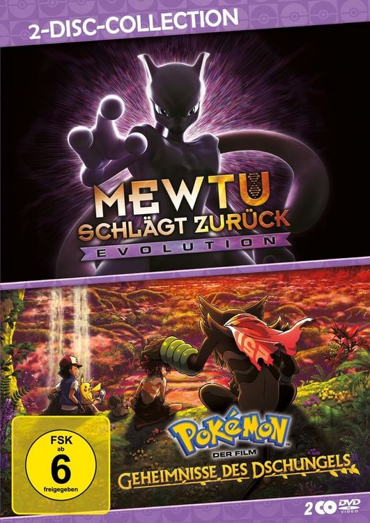 Produktbild: Pokémon - Mewtu schlägt zurück - Evolution / Geheimnisse des Dschungels [2 DVDs]