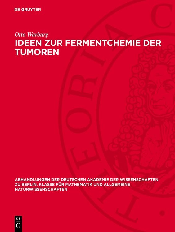 Produktbild: Ideen zur Fermentchemie der Tumoren
