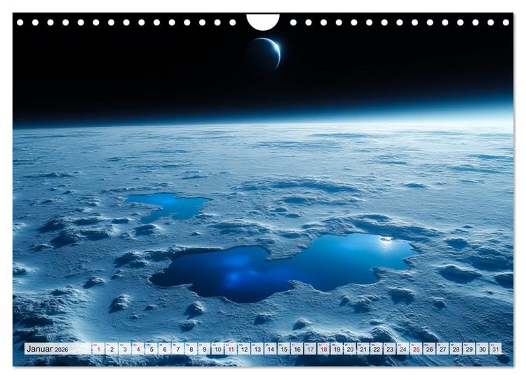Produktbild: Kosmische Landschaften - Jenseits der Erde (Wandkalender 2026 DIN A4 quer), CALVENDO Monatskalender