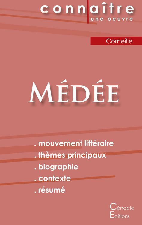Produktbild: Fiche de lecture M&eacute;d&eacute;e de Corneille (Analyse litt&eacute;raire de r&eacute;f&eacute;rence et r&eacute;sum&eacute; complet)