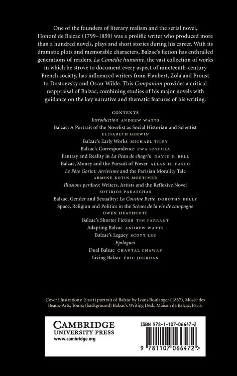 Produktbild: The Cambridge Companion to Balzac