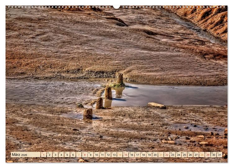 Produktbild: Friesland - Watt und Nordsee (hochwertiger Premium Wandkalender 2026 DIN A2 quer), Kunstdruck in Hochglanz