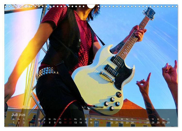 Produktbild: Rockmusik live (Wandkalender 2026 DIN A3 quer), CALVENDO Monatskalender